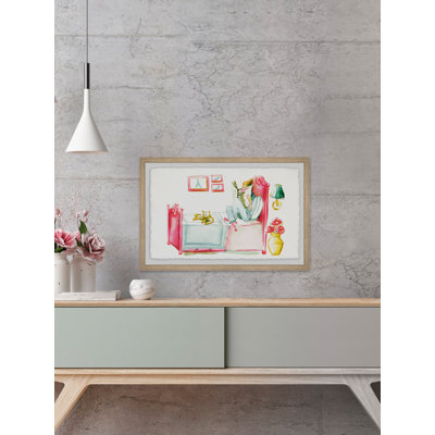 " Reading With The Cat " Painting Print