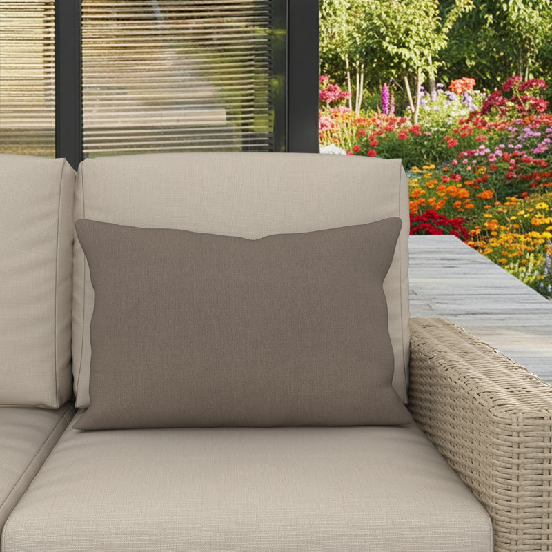 Coussin intérieur / extérieur Amala Sunbrella®, Schiste Cast