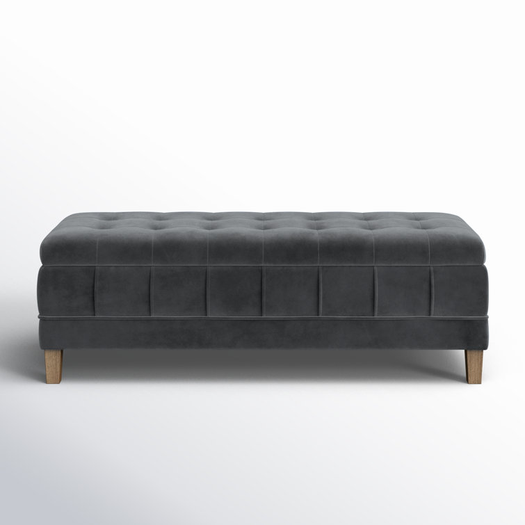 Gloria Velvet Storage Ottoman