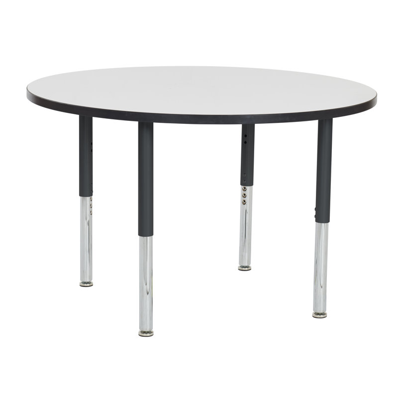 Table ronde d'activités, 48", Tableau blanc / noir, Super