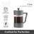 5 Cup Borosilicate French Press Coffee Maker (600 ml, 20 oz)