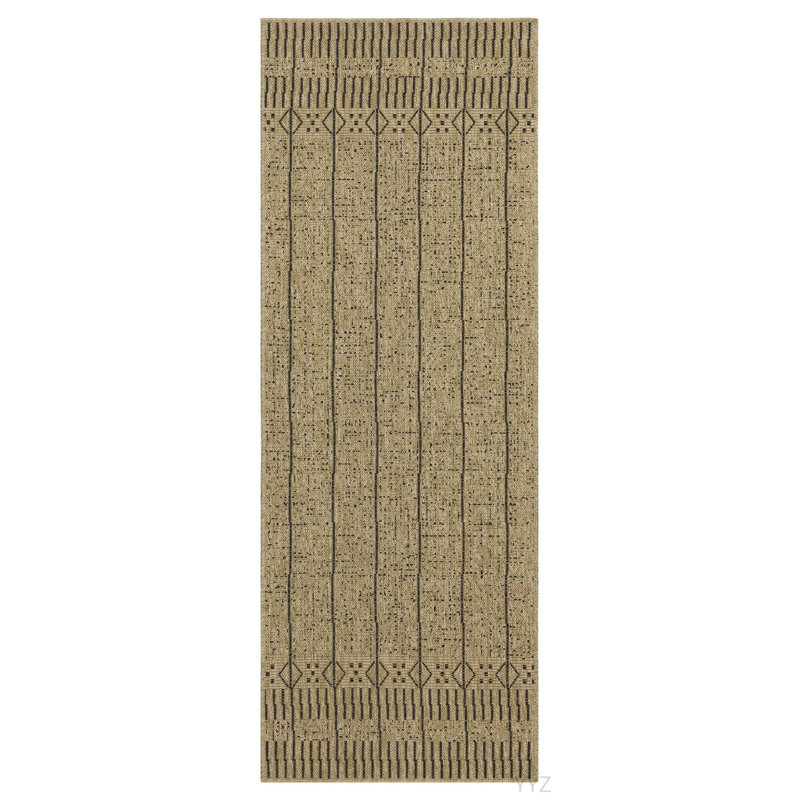 Earth GC_NTL1008 Jute/Black 7 Ft. 10 In. X 10 Ft. 3 In. Indoor/Outdoor Area Rug, Rectangle 7'10" x 10'3"