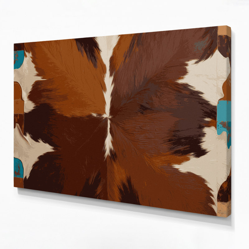 Art mural sur toile 63 "Southwestern Cowboy, H 11 po x l 14 po