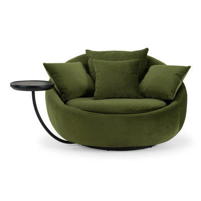 Joleen Velvet Swivel Accent Chair