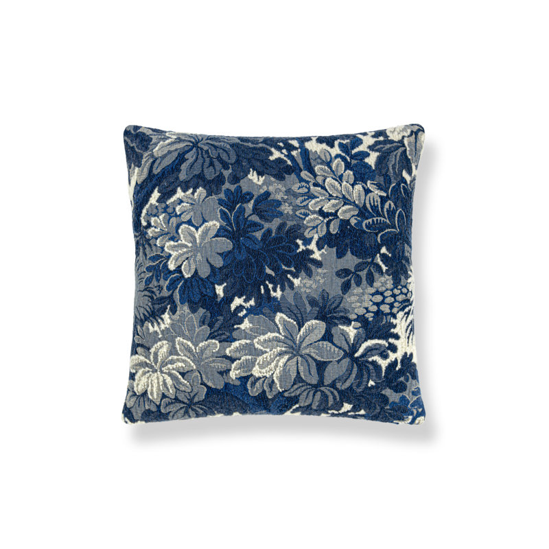 Throw Square Pillow Cover & Insert, Blue Shadow