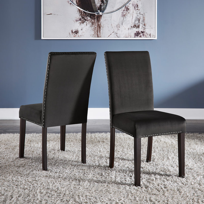 Fauteuil d'appoint en velours, Velours noir