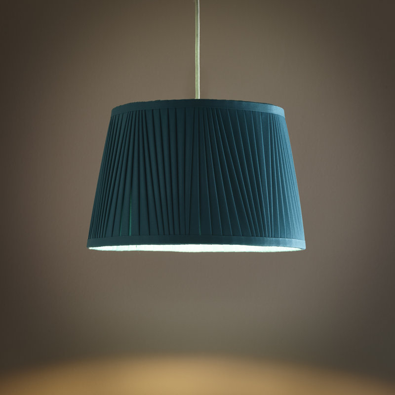 20 cm H Empire Silk Lamp Shade ( Uno ), Teal
