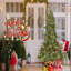 Arbre de Noël 4 pieds pleine forme avec 150 lumières UL - branches mixtes PE / PVC, 673 pointes, base large pour les espaces spacieux, structure à charnières, support en métal stable-922185735-922185742