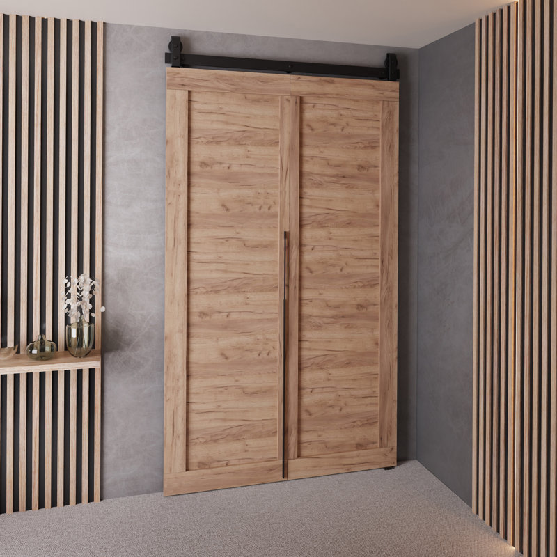 Folding Interior Door, 100 cm, Craft Oak, M-1 Plain