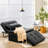 Latitude Run® 4 In 1 Multi-function Sofa Bed Convertible Sleeper Folding Ottoman Black