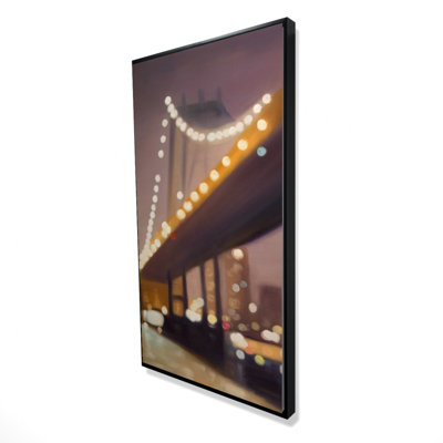 New-York At Night Print On Canvas