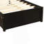 Structure de lit simple en bois avec lit gigogne et espresso-162609143