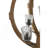 9- Light Globe Chandelier, Wood Chandelier Hanging Light Fixture with Adjustable Chain for Kitchen Dining Room Foyer Entryway, Bulb Not Included