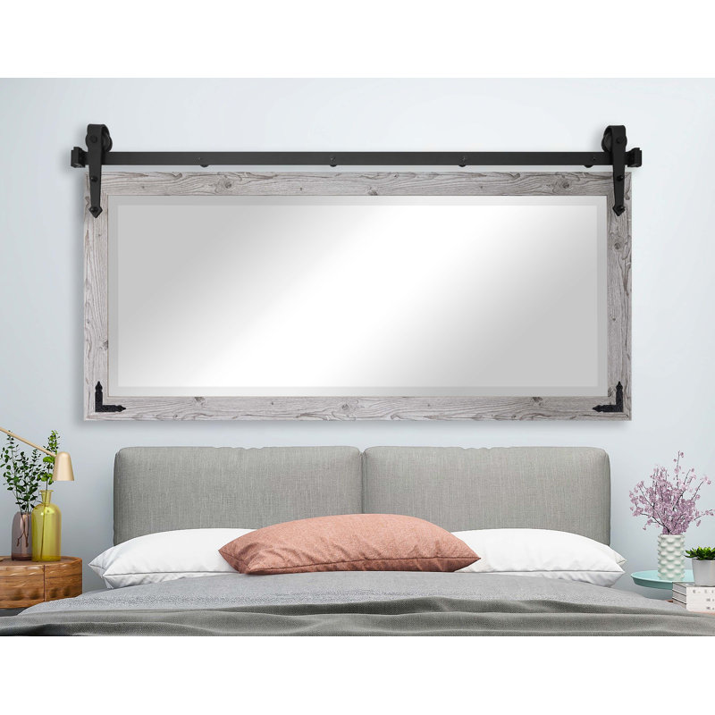 Miroir pleine grandeur N Peace, H 30,5 po x l 71 po, Blanc cassé