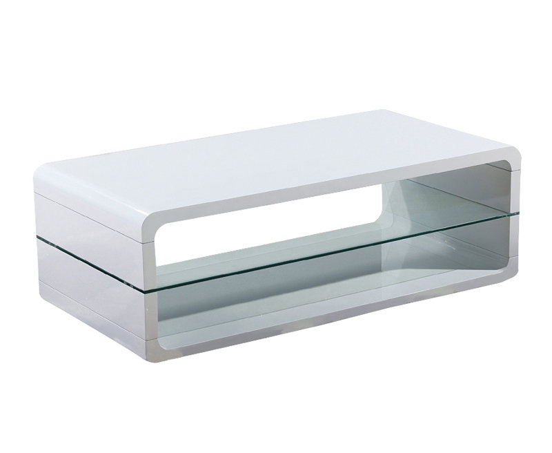 Ignmar Solid Coffee Table with Storage, White
