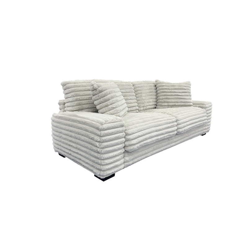 Canapé en microfibre Selph, gris