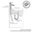 Ensemble de meuble-lavabo mural 16 po avec lavabo et évier 16 po-122511715