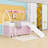 Twin Size Loft Bed With Slide And Playful Accessories-82139607