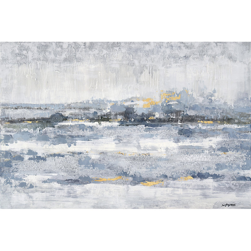 Peinture sur toile tendue, H 24 po x l 36 po x P 1,5 po