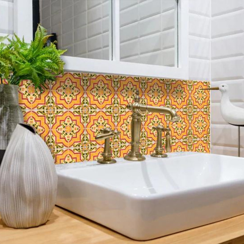 7'' W x 7'' L Vinyl Peel and Stick Mosaic Tile