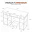 Ensemble de mobilier de bureau à domicile, bureau d'ordinateur de 48 po et ensemble de chaise de travail réglable en similicuir-115842827