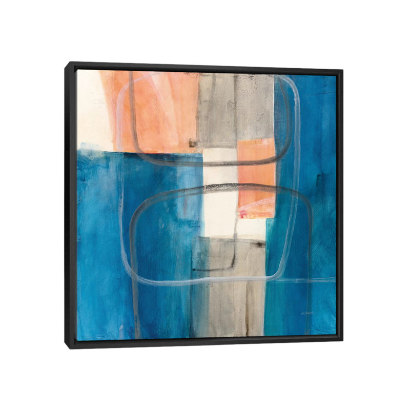 « passage ii », impression sur toile, H 18 po x l 18 po x P 1,5 po, Toile avec cadre noir, Pas de tapis