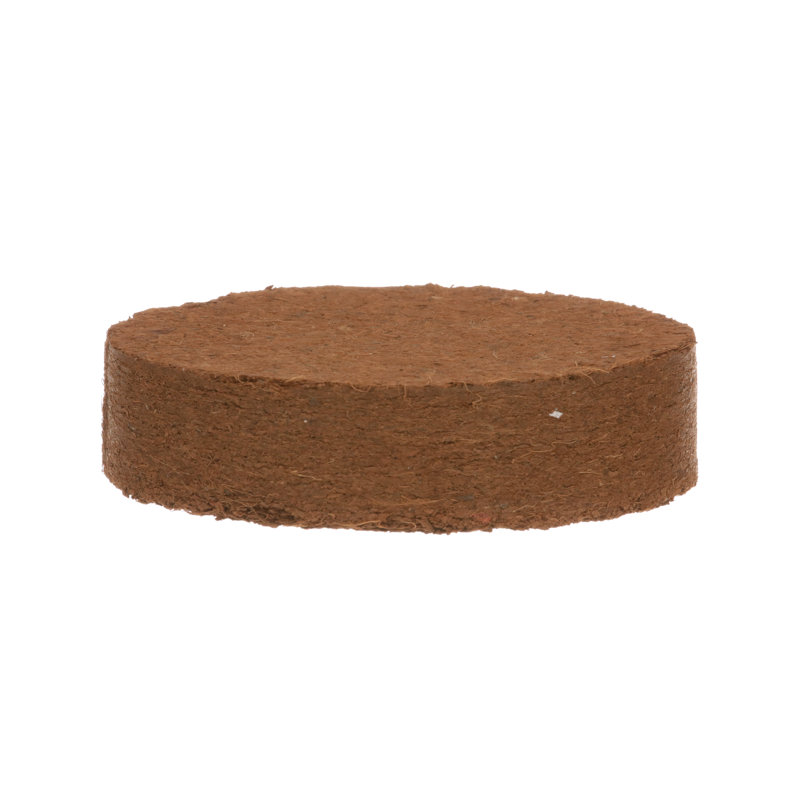 Compact Tan Coco Coir Seed Starter Pellets, 0.8 Inches, 180-Pack