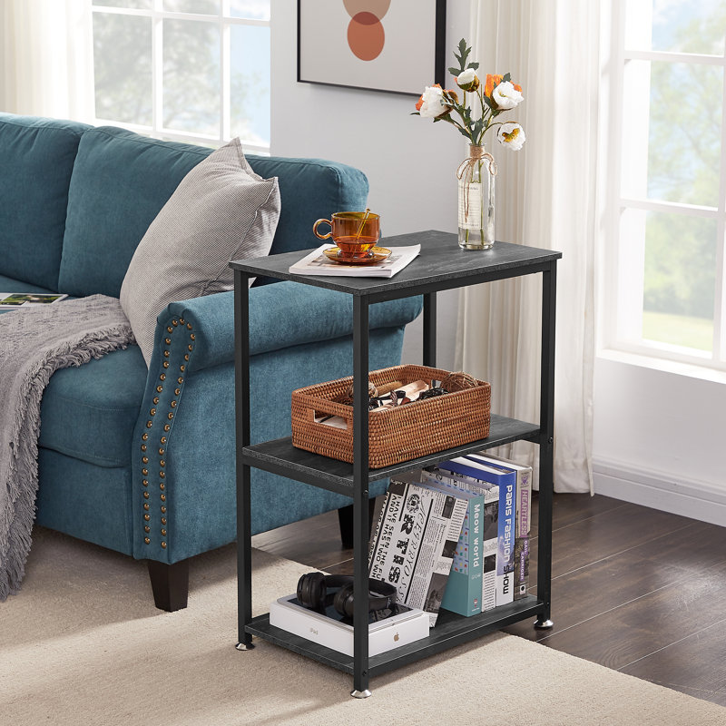 Ortha End Table, Charcoal Gray