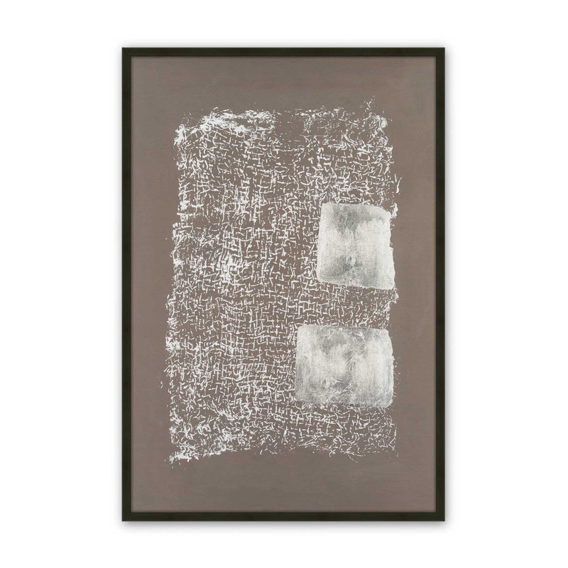«Reticulum I» par Michael Willett, reproduction d'art sur toile, H 16 po x l 12 po, Encadrement ouvert sans papier mat, Noir