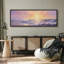 «Coastal Beach Sunset Surge Dynamic Ocean Waves», reproduction d'art rétro sur toile-98042476-111665203