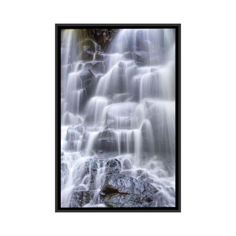 « bali kanto lampo », impression sur toile, H 26 po x l 18 po x P 1,5 po, Toile encadrée noire, Pas de tapis