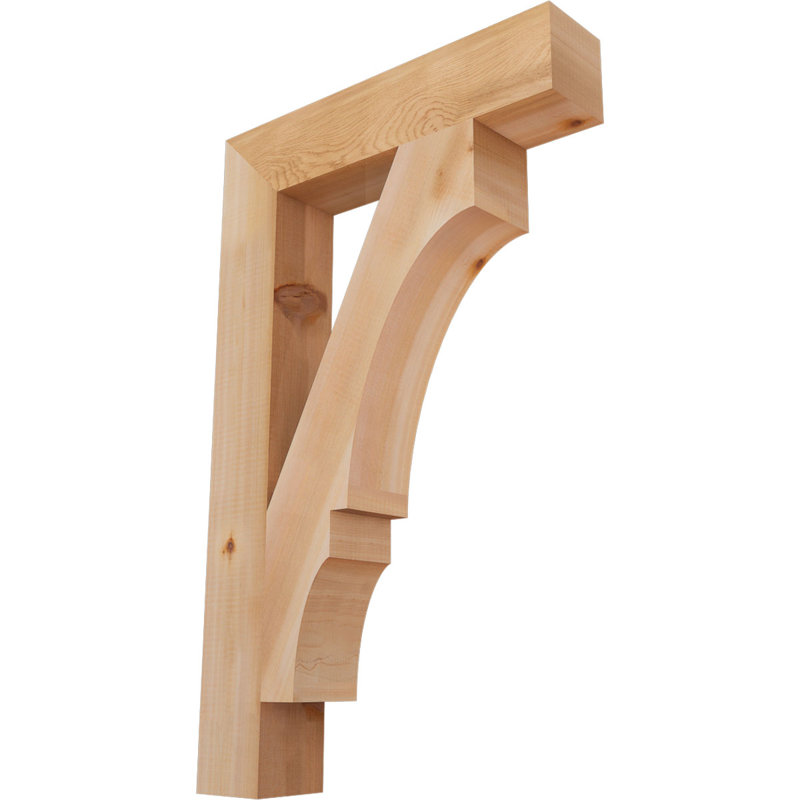 Support de bloc Balboa, L 3 1/2 po x P 20 po x H 32 po, Cèdre rouge de l'Ouest lisse