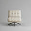 Leather 360-degree Rotating Single Chair With Eco-leather Upholstery