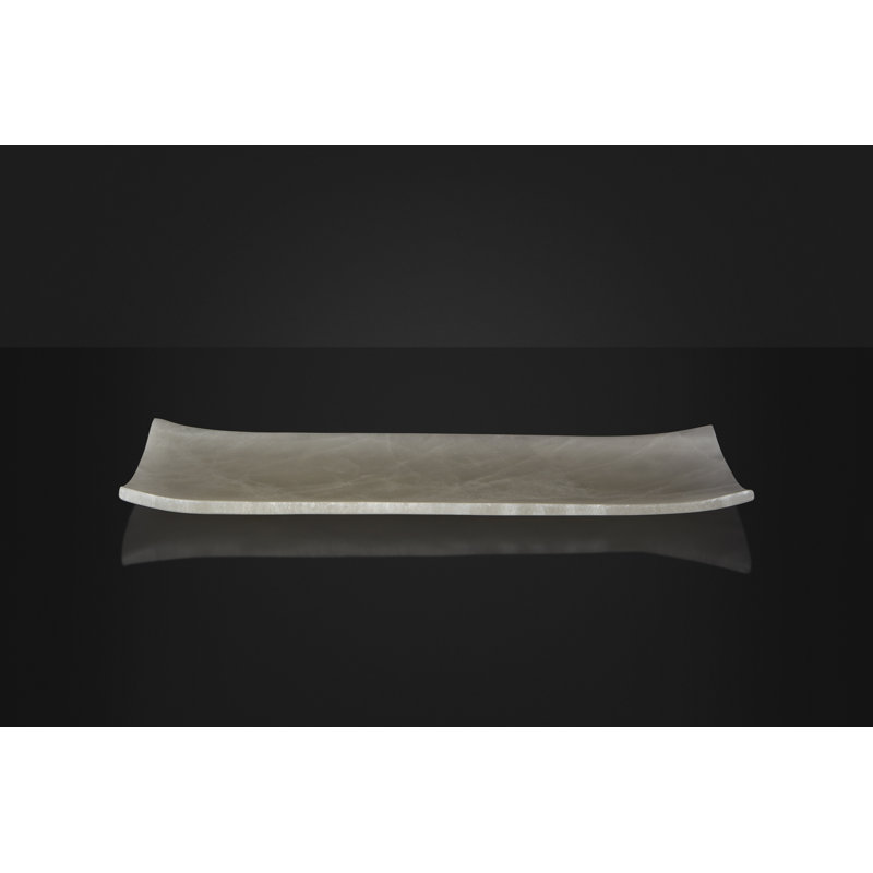 Onyx Decorative Tray, Bellagio, 0.3937" H x 9.8425" W x 3.937" D