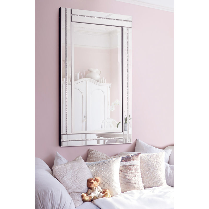 Rocha Glass Flat Wall Mirror, 120 H x 80 W