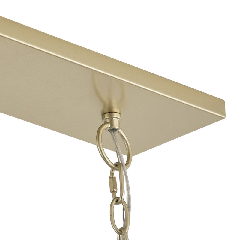Luminaire chandelier rustique doré à 5 lumières Kaelie
