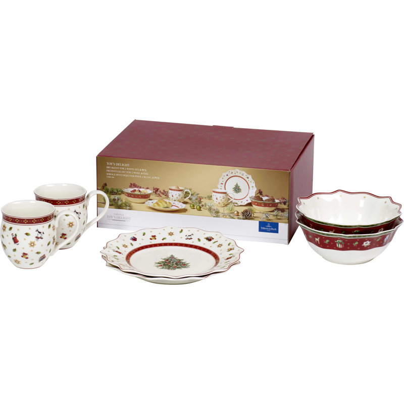 Villeroy & Boch Toys Delight 6 Piece Dinnerware Set, Service for 2