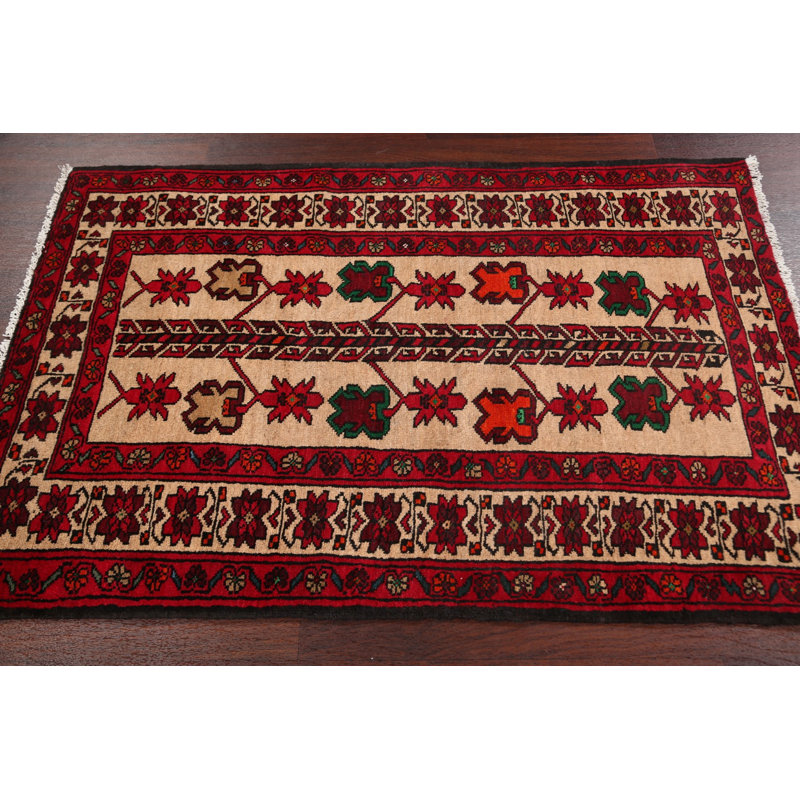 One-of-a-Kind 3'3" X 4'9" New Age Wool Area Rug in