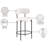 Beacon Upholstered Counter Stool with Metal Frame-88514412