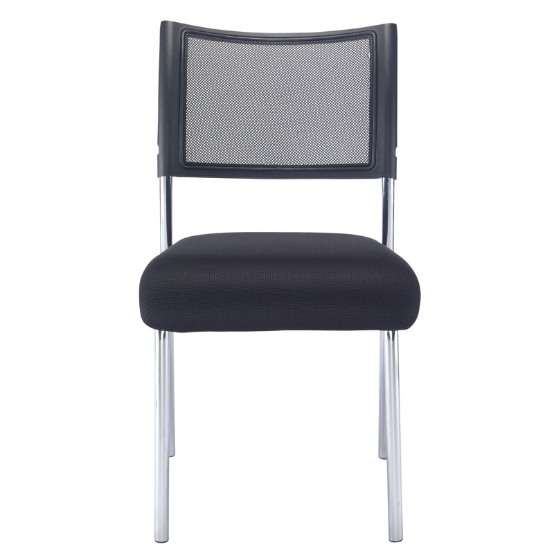 Mcquade Stacking Chair, Without Arms, Chrome