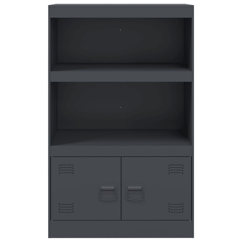 Alonah Steel Accent Cabinet, Anthracite