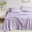 Lit d'édredon double en taupe double dans un sac, draps, 2 taies décoratives, 1 drap plat, taies d'oreiller ajustées, imprimé en microfibre, aquarelle florale, preuve avec rembourrage doux