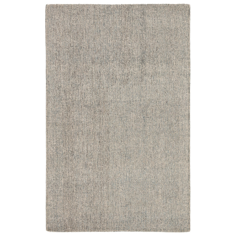 Jaipur Living Oland Handmade Solid White Light Blue Area Rug, Rectangle 5' x 8'