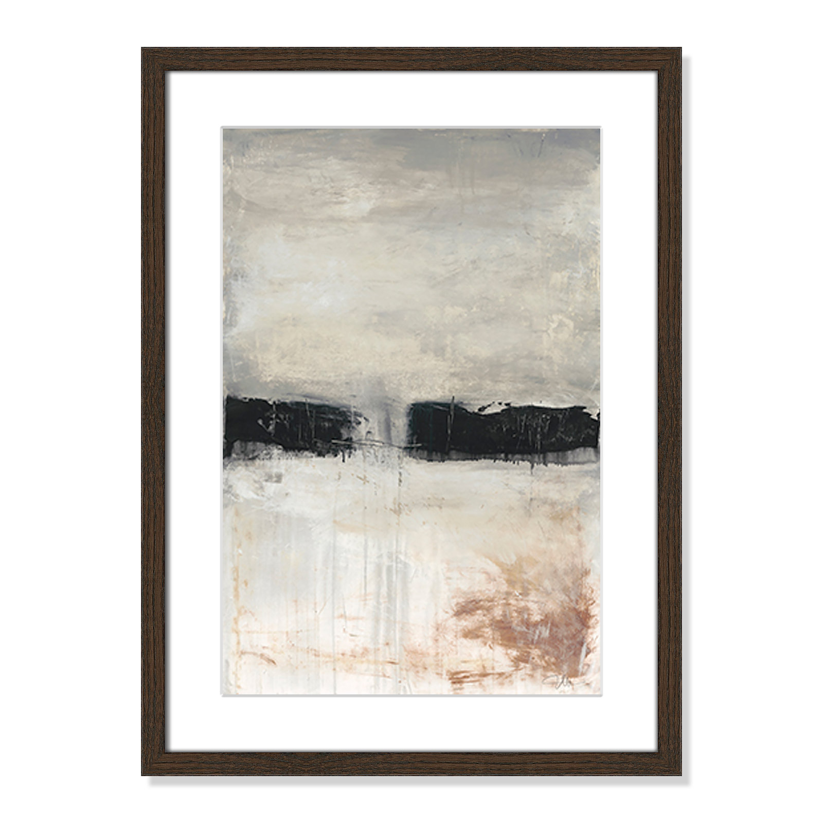 Autumn In The Dark Forest by Filippo Ioco, 23" H x 17" W x 0.75" D, Walnut Framed