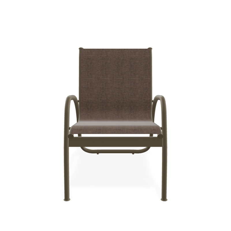 Fauteuil de patio Gardenella, Moka Sunbrella®, Bois de plage texturé