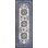 Small White and Blue Antique Chinese Scatter Size Ningxia Rug