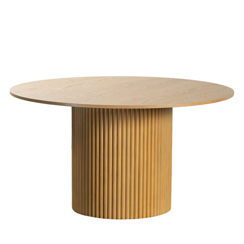 Table de salle à manger en bois massif, Chêne, H 30 po x L 60 po x l 60 po