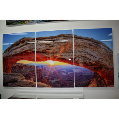 Grande arche Mesa, parc national de Canyonlands, trois pièces en acrylique 1 po x 78 po x H 39 po