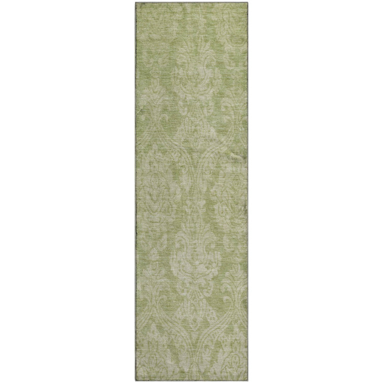 Premium Machine Washable Honig AMF1659 Damask Rug