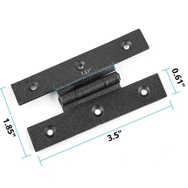 Cast Iron H Style Face Mount Hinge